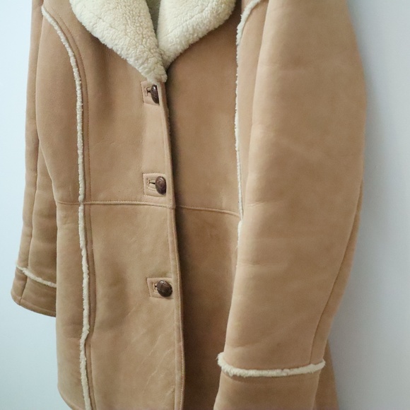 Vintage Penny Lane style Warm Afghan Coat / Eddie Bauer Women's S-M - Picture 3 of 10